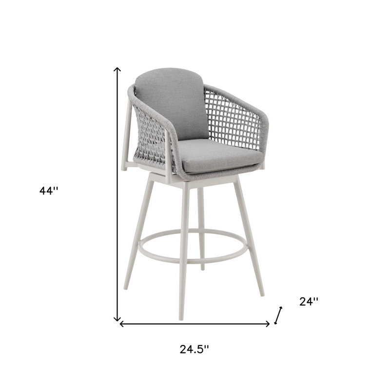 Chaise de bar 44 po avec repose-pieds
