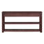 Élégante console d'entrée avec 4 tiroirs et 2 tablettes - Table d'appoint moderne pour les entrées et les salons