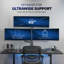 Support mural triple pour écran VIVO Pneumatic Triple Ultrawide