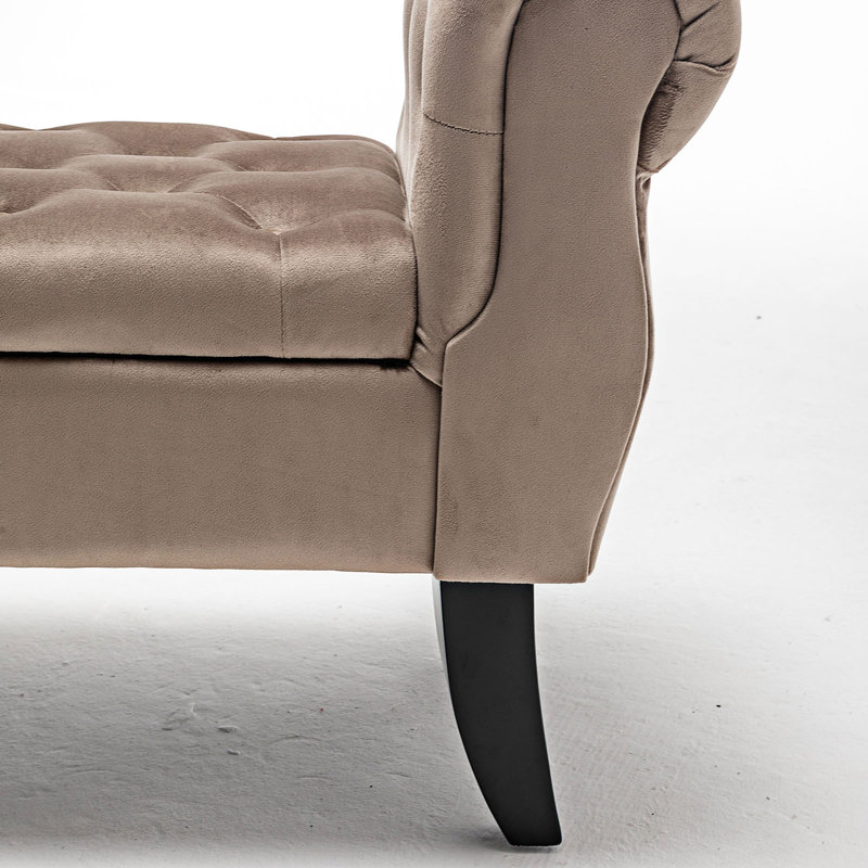 Banc de rangement Hayaa, Brun clair