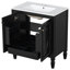 Meuble-lavabo 30 po avec lavabo rétro-122410007