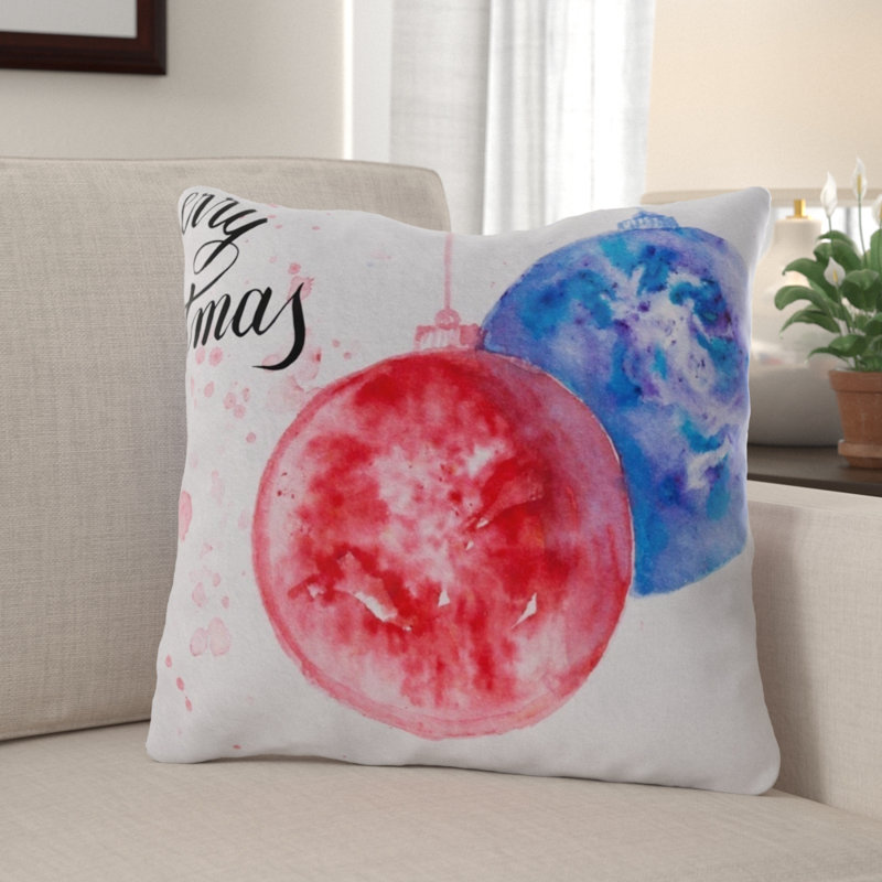 Coussin de noël Oshields, Microsuède, Intérieur