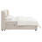 Queen Bed w/Storage, Beige Chenille
