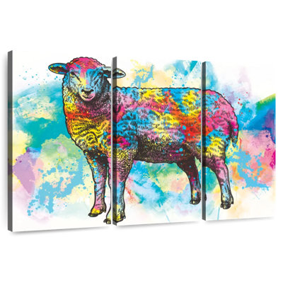 Éclaboussures de peinture de mouton