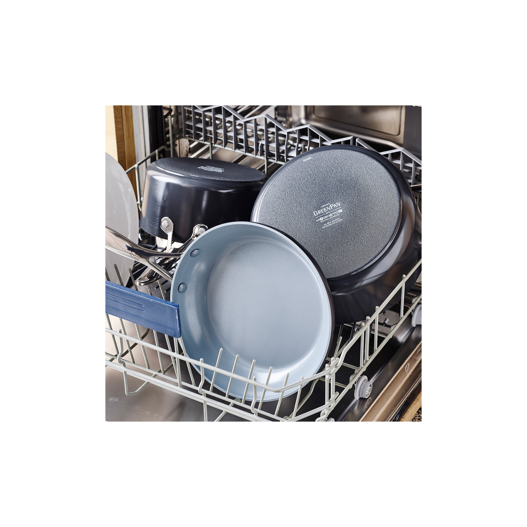 GreenPan Valencia Pro Hard Anodized Induction Healthy Ceramic Nonstick Stock Pot   , 8 Qt