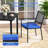 Camrynne 5-Piece Steel Patio Outdoor Dining Set With Square Table, Patio Table and Chairs
