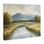River Bend avec de hautes herbes sur toile, design par Petal Prints Design