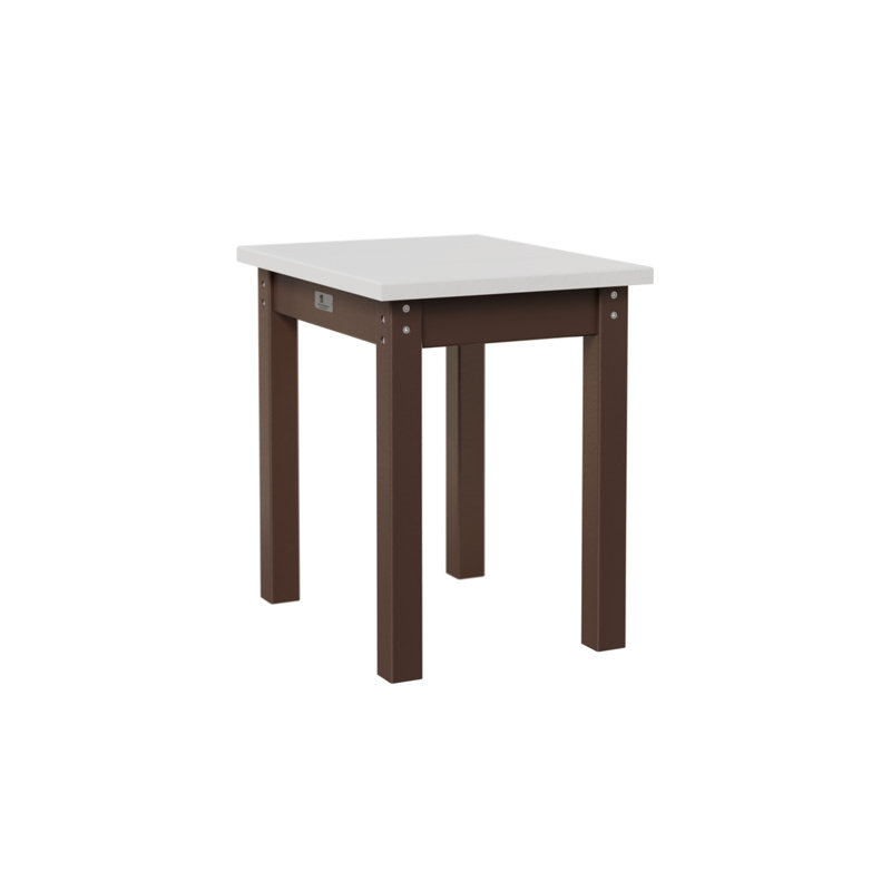 Table de bout Berlin Gardens, Chocolat / Brun, Blanc
