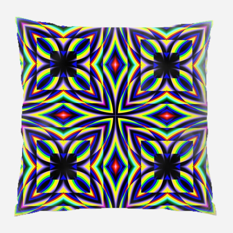 Coussin kaléidoscope, Intérieur