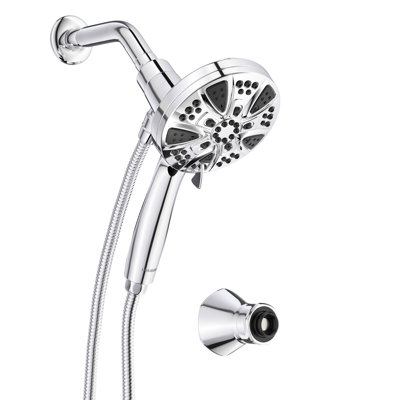 9-setting Magnetic Shower Head With Handheld, High Pressure Shower Head With Hose, 2.5 Gpm