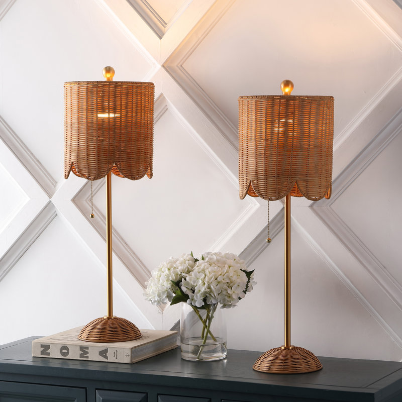 Volkman Metal Buffet Lamp, Natural/Brass Gold