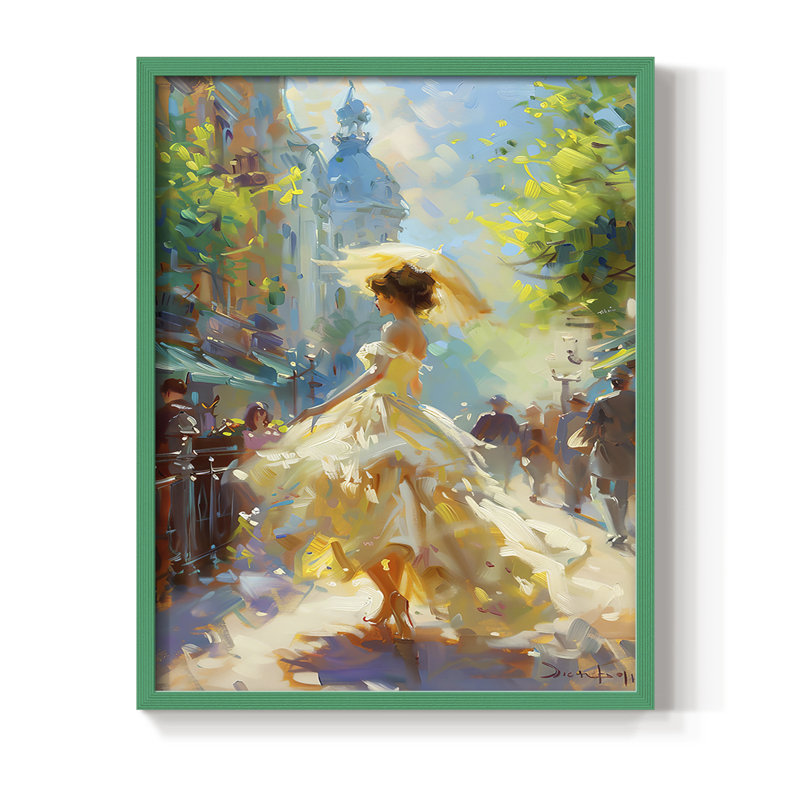 WOMEN Series CMXXVI Framed Print - Solid Wood, Vert, H 11 po x l 9 po