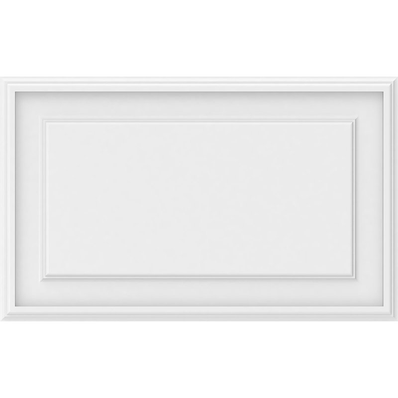 Panneau mural surélevé en PVC blanc Legacy, H 16 po x l 26 po x P 0,63 po