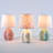 13.5" Ceramic Small Kitchen Counter Lamp Set, Decorative Kids Bedside Lamp-1039250258