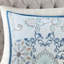 3 Piece Duvet Cover King/ King - Cotton Floral Print, Reversible Style, Shabby Chic, Medallion , Two-Tone Reverse Button Closure, Bedding Reversible, Complementary Pattern, Inside Corner Ties, Feel