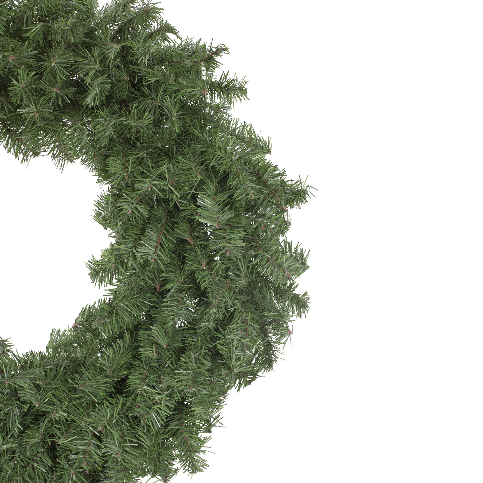 Canadian Canadian Pine Artificial Christmas Wreath, 30" W x 30" H x 6" D, Green