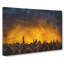 King Penguins & Orange Sunset - Wrapped Canvas-56629865