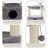 TRIXIE Baza Grande 24-in Cat Tree, Two Sisal Scratching Posts, Cat Condo and Hammock, Dangling Cat Toy-1999242464