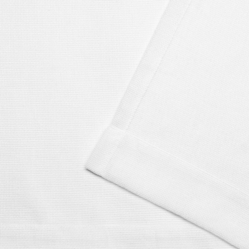 Paire de rideaux semi-transparents avec œillets Alvina, Blanc hivernal, l 54" x L 84"