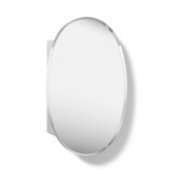 Verdera 24 in x 34 in Oval Framed Medicine Cabinet, Surface Mount or Recessed