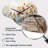 Peach Grey Maple Tree Whispering Maple I - Cloud Shape Unique Tree Maple Wall Clock-106025804