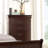 Bedroom Chest In Cappuccino Tone - Metal Center Guides For Smooth Use 16" W X 31" D 48" H 76 Lb Particle Board Storage Traditional Design With Delicate Carvings, Drawer Construction, Secure Guides,-1489587526