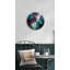 Horloge murale en marbre - Silencieux, verre trempé, motif abstrait-125553266