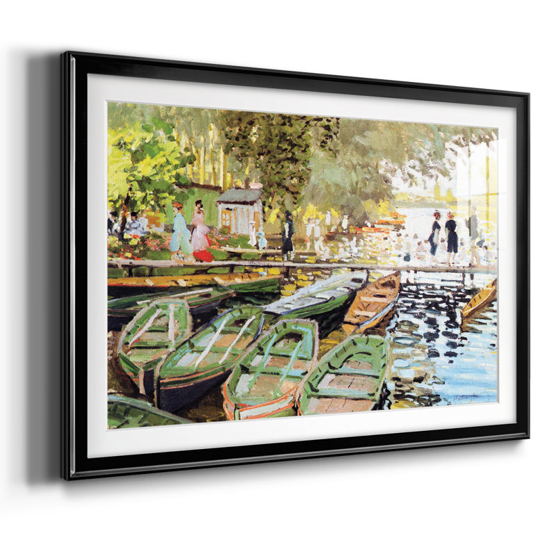 Monet, impression sur papier encadrée, Noir, H 30 po x l 44 po x P 1,5 po