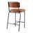 Wyett Upholstered Counter Stool with Metal Frame-690634930