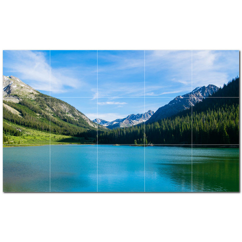 8'' x 8'' Satin Ceramic Decorative Mural