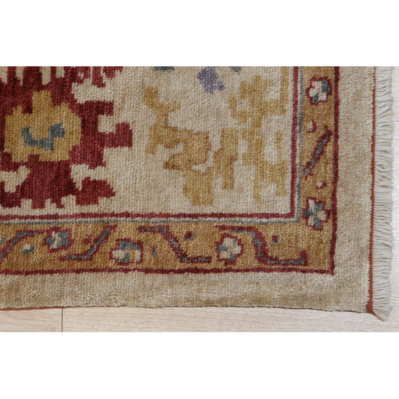 Beige Hand Knotted Area Rug