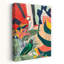 Vibrant, perroquets tropicaux abstraits, coloré, oiseau moderne, nature, impression murale-948293251