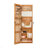 Solid Wood Jewelry Armoire Organizer Cabinet With Full-Length Mirror, 47.5X14.3 In Wall-Mounted Lockable With LED Light-213706344
