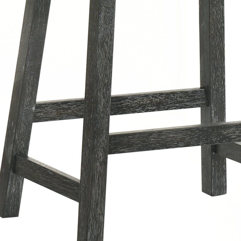Charmant ensemble de tabourets de comptoir rustiques pour la cuisine et le bar, améliorant l'espace, Noir, Brun