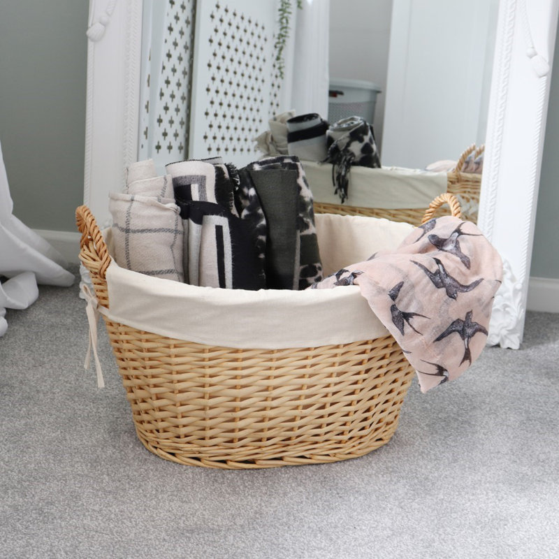 JVL Split Willow Decorative Basket