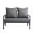 Nickita Metal Outdoor Loveseat with Cushions-829179659