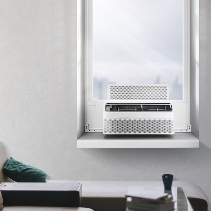 Hisense 115V 8000 BTU 350 Sq. Ft. Window Inverter Air Conditioner White, 8000