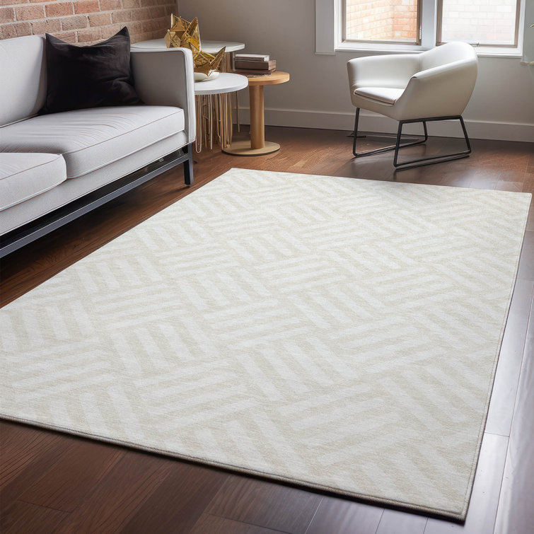 Premium Machine Washable Cerrito Ivory Rug