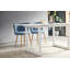 Table de salle à manger carrée extensible avec pieds en métal, table de cuisine moderne pour le salon-1216897083