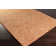 Tapis orange brûlé / rose vif en laine Audene