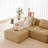 153" L-Shaped Modular Sectional Sofa-875790459