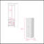 Armoire Tarento, deux tiroirs, finition blanche-1617950505