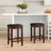 Diamondback Upholstered Counter Stool with Solid Wood Frame