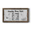 Laundry Room Rules - Art textuel sur toile encadré-80770251