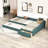 Daybed With Trundle And Storage Drawer - Upholstered Twin Bed For Multipurpose Use In Living Areas Home Offices Under Chest Size Ample Space-1707561576