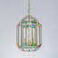Luminaire suspendu lanterne en verre 3 lumières