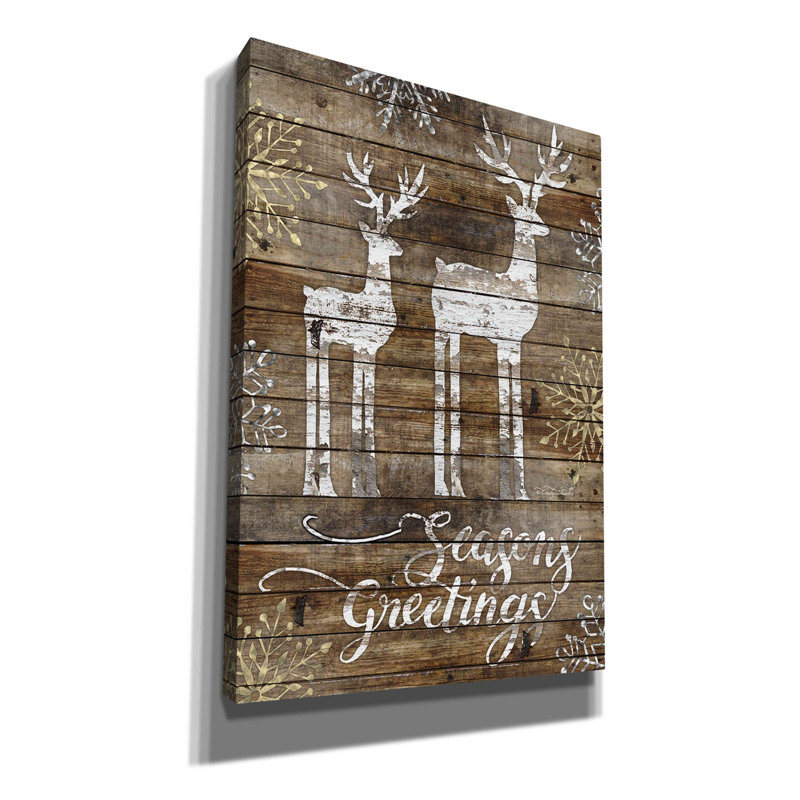 «Birchanger Season's Greetings Deer» par Cindy Jacobs, H 26 po x l 18 po x P 0,75 po