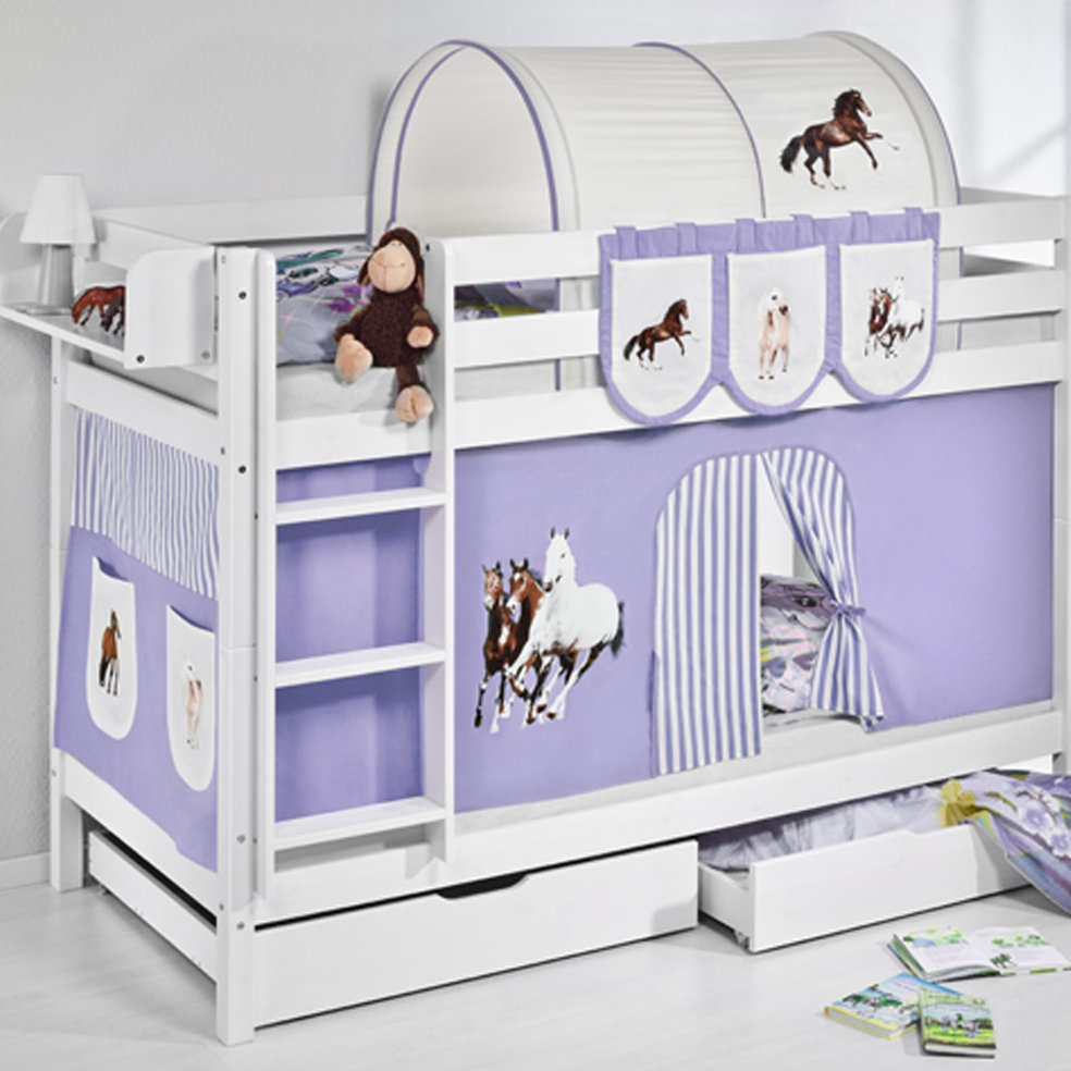 Pferde European Single (90 X 200Cm) Solid Wood Standard by Lilokids