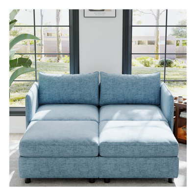 Causeuses-causeuses, méridienne, canapé-lit moderne Mid-Century avec rangement pour petits espaces, salon, chambre à coucher