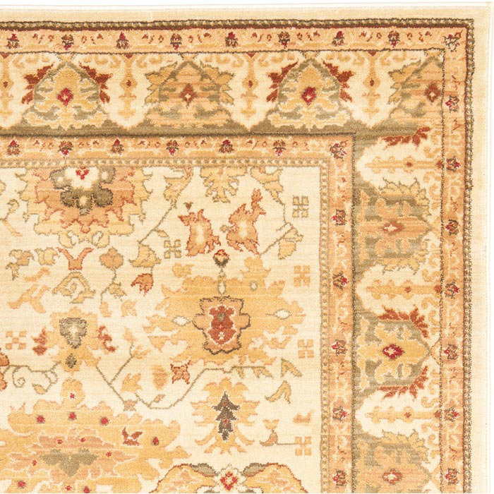 Tapis Heirloom en vert, 4 pi x 5 pi 7 po